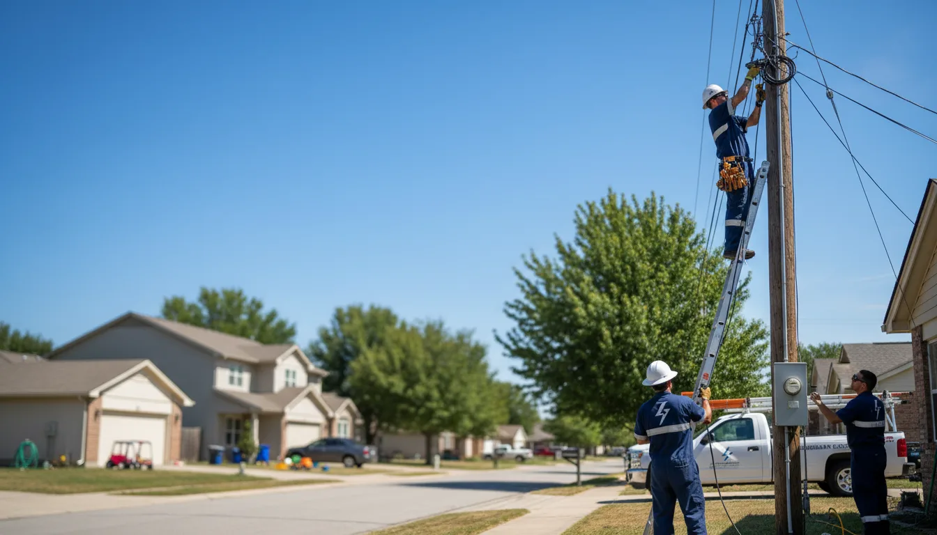 Residential electrician providing installation services in Madison, GA